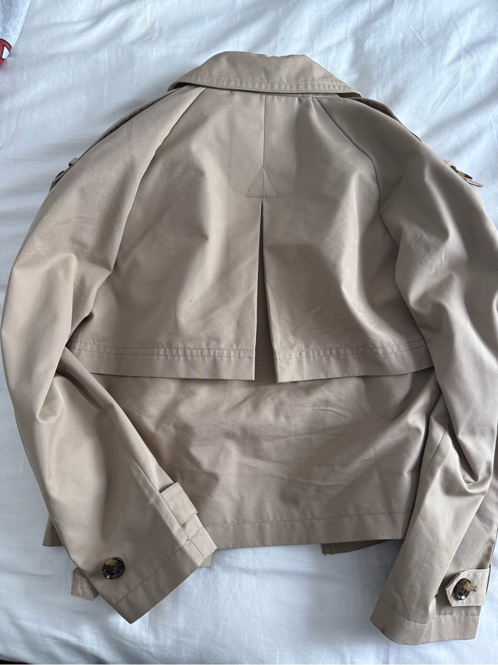 Banana Republic Tan Cropped Trench Jacket - Picture 2 of 3